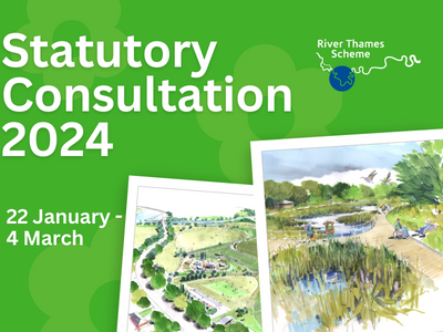 A green background with the RTS logo on and text that says: Statutory Consultation 22 January 2024 to 4 March 2024